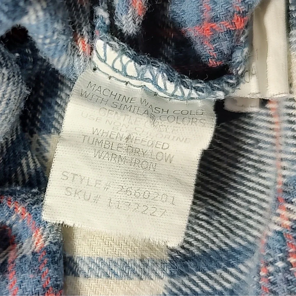 Plaid Button Down Shirt - Blue and White - Picture 9 of 11